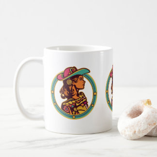 Disco Cowgirl Mug – Retro Western Autumn Vibes コーヒーマグカップ