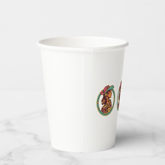 Disco Cowgirl Party Cup – Fun Celebration Drinkwar 紙コップ (右)