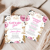 Disco Cowgirl Pink Nashville Bachelorette Weekend  招待状