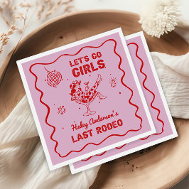 Disco Cowgirl Rodeo Bachelorette Weekend スタンダードカクテルナプキン