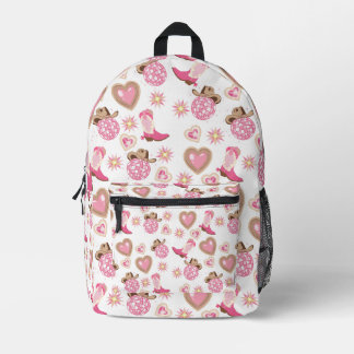 Disco Cowgirl Valentine Backpack プリントバックパック