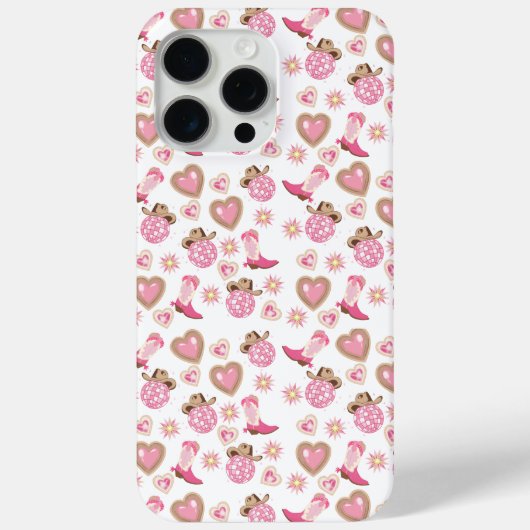 Disco Cowgirl Valentine iPhone Phone Case Case-Mate iPhoneケース (裏面)