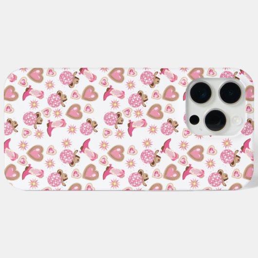 Disco Cowgirl Valentine iPhone Phone Case Case-Mate iPhoneケース (裏面 (横))
