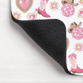 Disco Cowgirl Valentine Mouse Pad マウスパッド (コーナー)