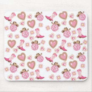 Disco Cowgirl Valentine Mouse Pad マウスパッド