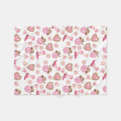 Disco Cowgirl Valentine Small Fleece Blanket フリースブランケット (正面(横))