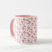 Disco Cowgirl Valentine Two-Tone Mug マグカップ (正面左)