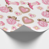 Disco Cowgirl Valentine Wrapping Paper ラッピングペーパー (角)