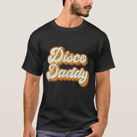 Disco Daddyレトロマッチング60の70sパーティー衣装 Tシャツ (正面)