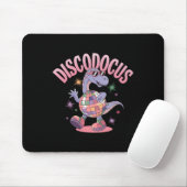 Disco Dancing Dinosaur Diplodocus Dino Funny 70s D マウスパッド (マウス)
