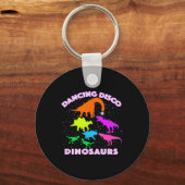 Disco Dancing Dinosaurs Prove Awesome Teacher Pres キーホルダー (正面)
