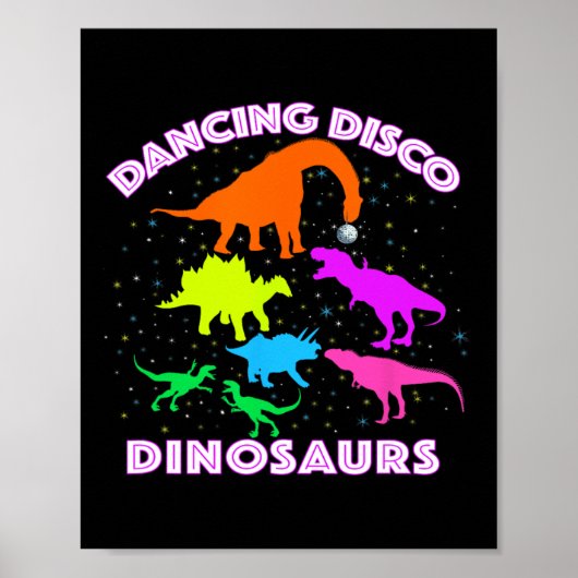 Disco Dancing Dinosaurs Prove Awesome Teacher Pres ポスター (正面)
