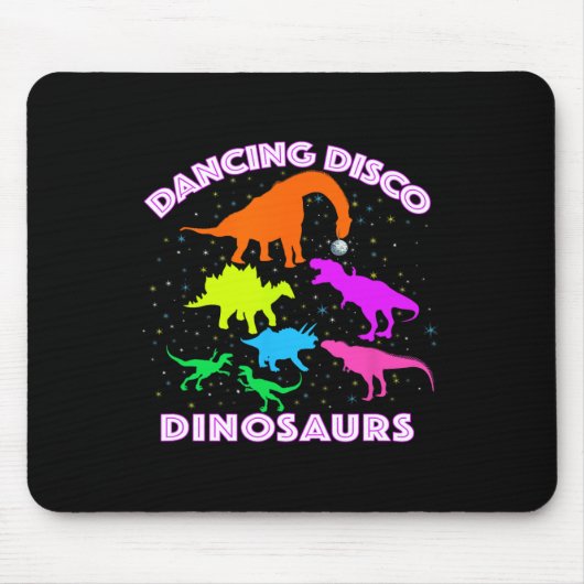 Disco Dancing Dinosaurs Prove Awesome Teacher Pres マウスパッド (正面)