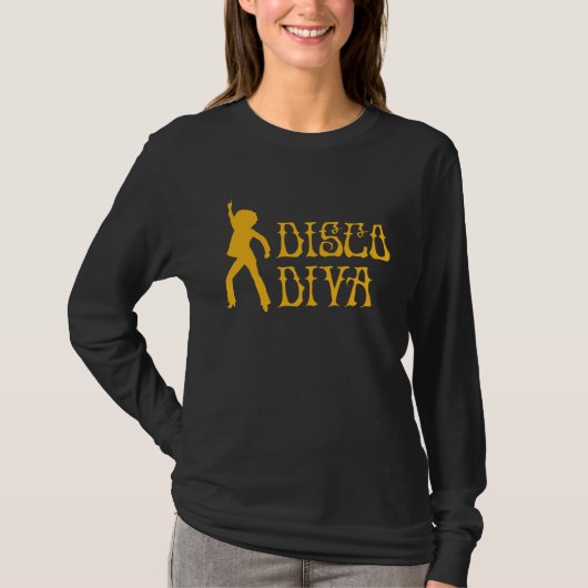 Disco Diva Dancing Retro Disco Diva 70s Dancer Par Tシャツ (正面)