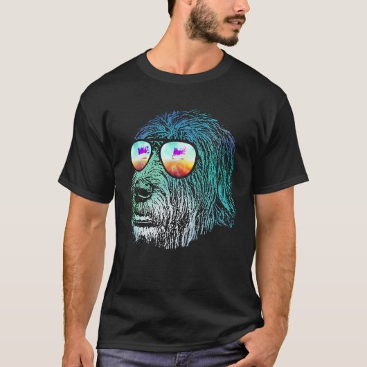 Disco Groovy Irish Wolfhound Tシャツドッグギフト Tシャツ (正面)