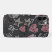 Disco Hearts Minimal Phone Case – Sleek Glam Style Case-Mate iPhoneケース (裏面(横))