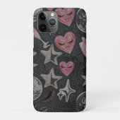Disco Hearts Minimal Phone Case – Sleek Glam Style Case-Mate iPhoneケース (裏)