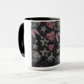 Disco Hearts Mug – Chic Glam Gift for Coffee Lover マグカップ (正面左)