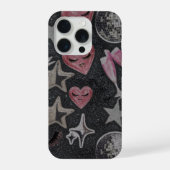 Disco Hearts Phone Case – Chic Glam Style iPhoneケース (裏面)