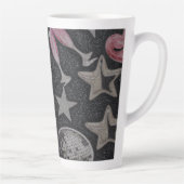 Disco Hearts Tall Latte Mug – Stylish Glam Coffee  カフェラテマグ (右)