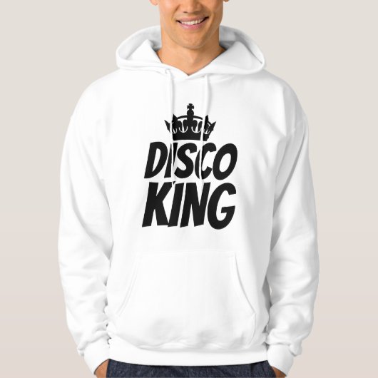 DISCO KINGヴィンテージメンズTシャツ&フード付 パーカ (正面)