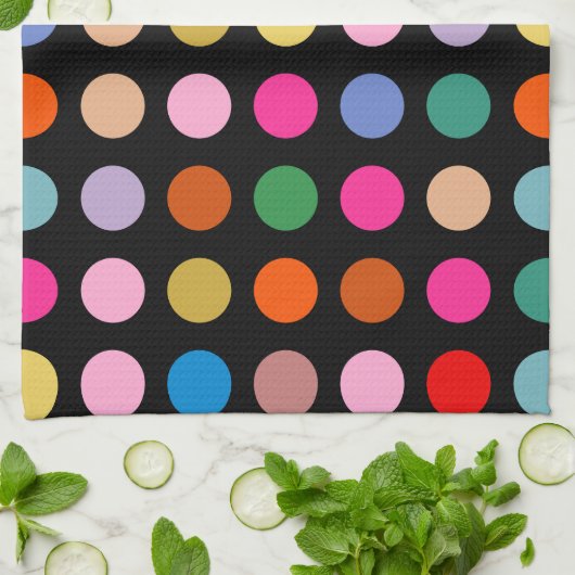 Disco Lights キッチンタオル (折り畳み)