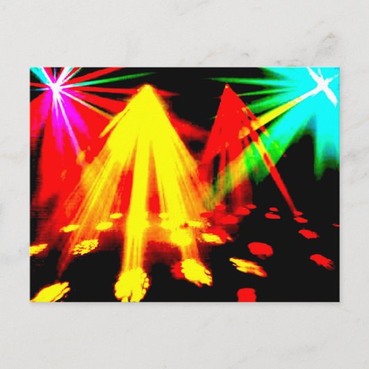 disco_lights – 中央ピック ポストカード (正面)