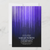 Disco Lights Sweet 16 Violet ID777 招待状 (裏面)