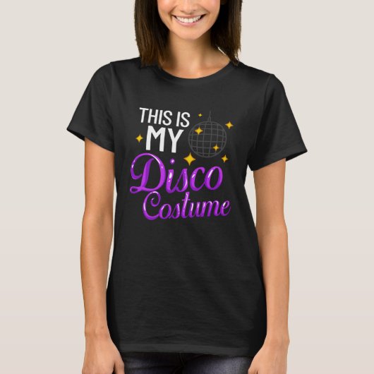Disco Music Light Ball Party Night Dancing Club Tシャツ (正面)
