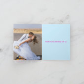 Disco Neon明るいおもしろいファンキー写真 サンキューカード (内部)