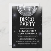 Disco Party | 70'S Adults Birthday  招待状 (正面)