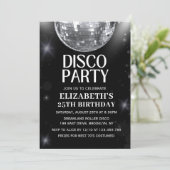 Disco Party | 70'S Adults Birthday  招待状 (スタンド正面)