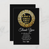 disco party invitation 招待状 (正面/裏面)