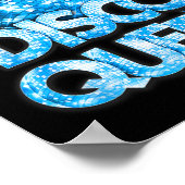 Disco Queen - 70's Discoをテーマにしたヴィンテージ70年代 ポスター (角)