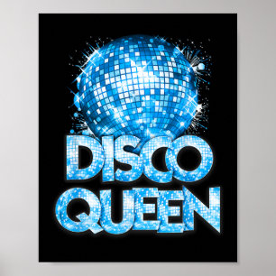 Disco Queen - 70's Discoをテーマにしたヴィンテージ70年代 ポスター