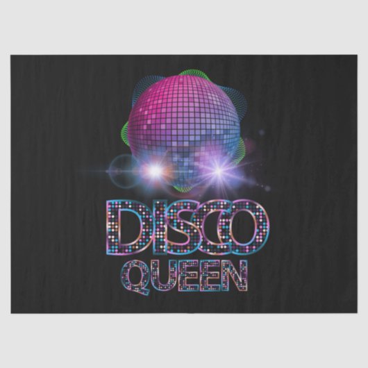 Disco Queen - 70's Discoをテーマにしたヴィンテージ70年代 薄葉紙 (正面)