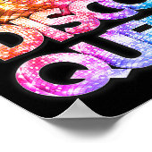 Disco Queen - 70's Disco Themed Vintage Seventies  ポスター (角)