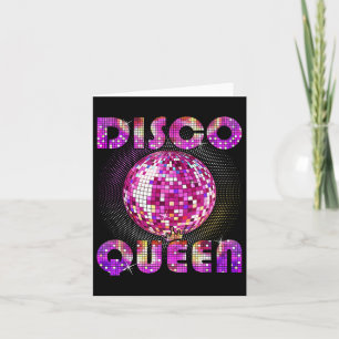Disco Queen Art For Women Girlsファンク音楽Disco D カード