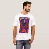 Disco Santa Gay T-Shirt | Gay Pride for Men | LGBT Tシャツ (正面フル)