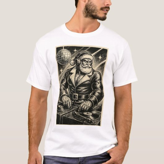 Disco Santa Gay T-Shirt | Gay Shirt for Men | LGBT Tシャツ (正面)