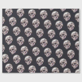 Disco Skull Black Gift ラッピングペーパー (フラット)