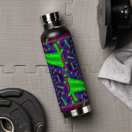 Disco Techダイクロイックガラスフラクタル ウォーターボトル