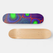 Disco Techダイクロイックガラスフラクタル スケートボード (横)