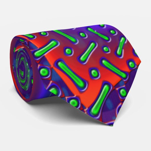 Disco Techダイクロイックガラスフラクタル ネクタイ (ロール)