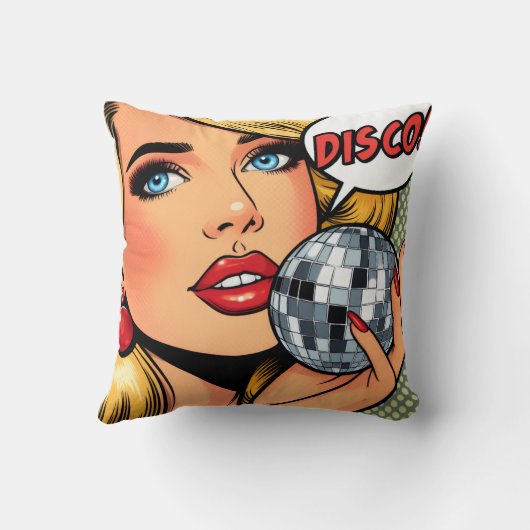 Disco Throw Cushion クッション (裏面)