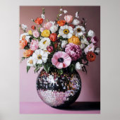 Disco Vase with Flowers ポスター (正面)