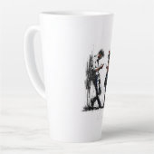 Disconnected Parallel Screens Silent Conversation  カフェラテマグ (左アングル)