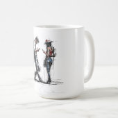 Disconnected Parallel Screens Silent Conversation コーヒーマグカップ (正面右)