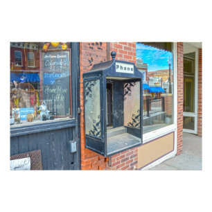 Disconnected Phone Booth, Cripple Creek, Colorado フォトプリント