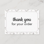 Discount and Thank you Card for Small Coffee Shop エンクロージャーカード (裏面)